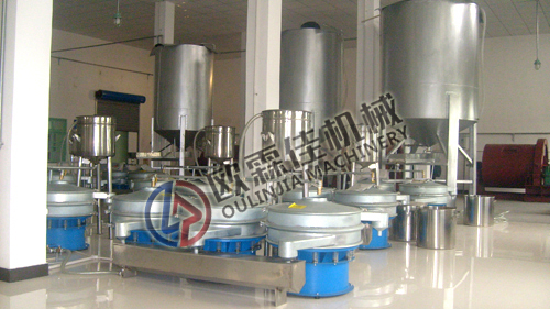 三次元旋振篩液體過濾現(xiàn)場(chǎng)