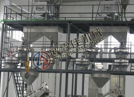 三次元旋振篩篩分現(xiàn)場(chǎng)